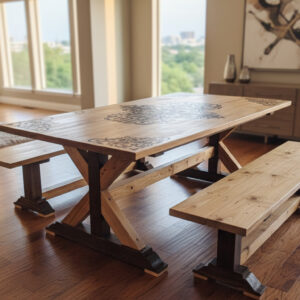 Custom Engraved Dining Tables